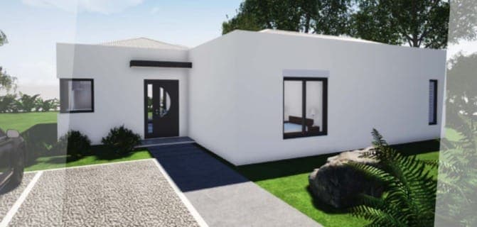 Façade blanc épuré