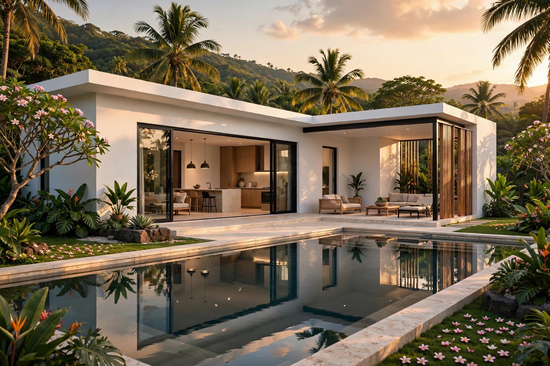 Villa PRECIOUS tropicale - rendu 3D